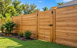 Residential custom fence installation